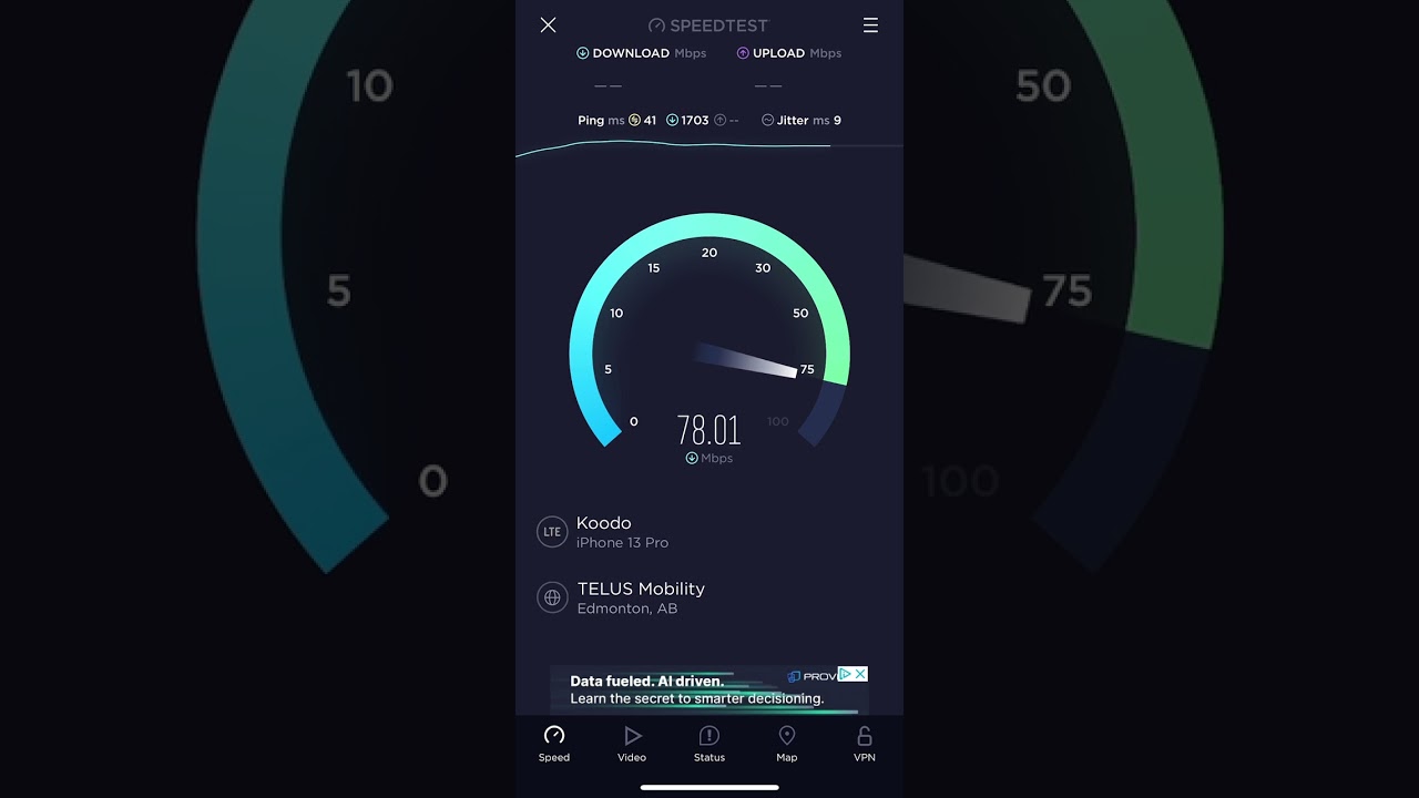Koodo Speedtest #yeg #koodo #telus #speedtest