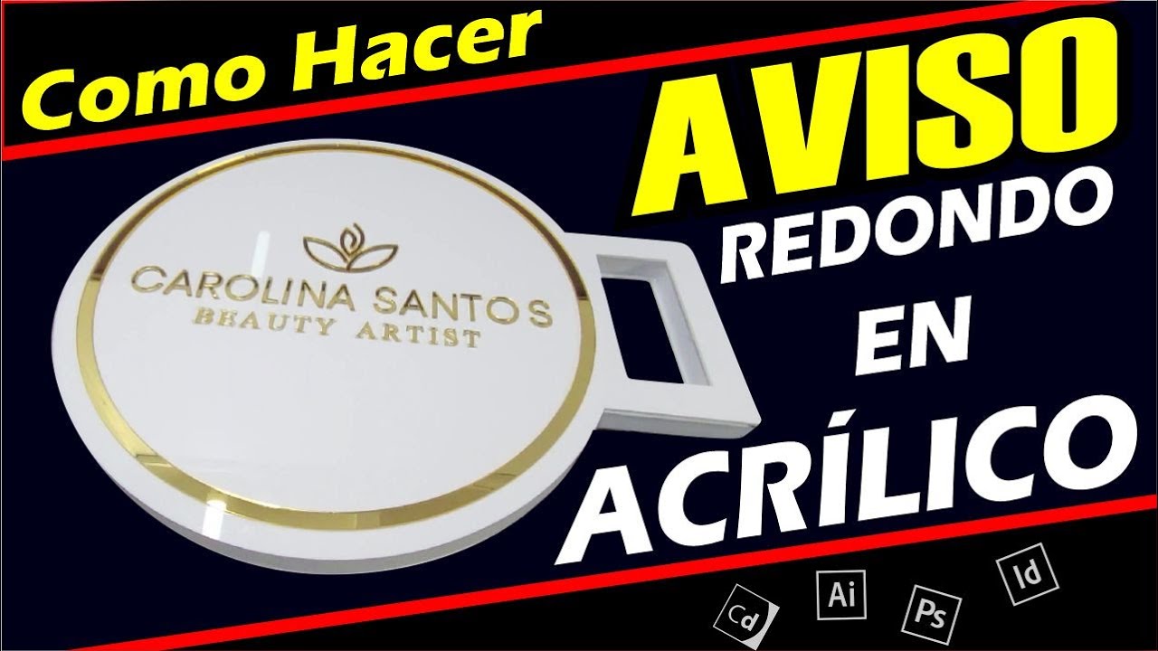 Como hacer AVISO REDONDO luminoso 🤑 Aprende a Fabricar AVISOS en ACRÍLICOS 🤑 Tutorial  Aviso REDONDO