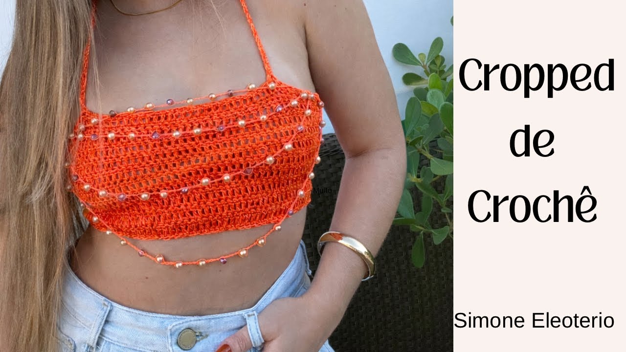 Como Fazer Cropped de Crochê para Carnaval | Tamanhos P ao GG 