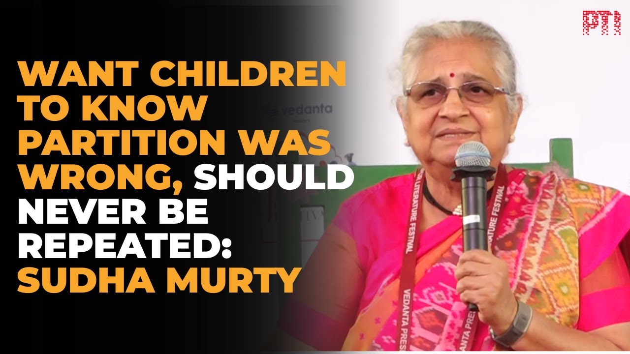 Partition was wrong, must never be repeated: Sudha Murty at Jaipur Literature Festival