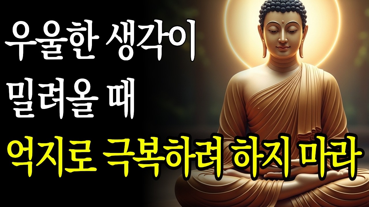 우울한 마음 부처님 말씀으로 극복하는 법 | 마음이 무거운 당신에게 | 부처님말씀 | 우울증 | 60대 | 오디오북