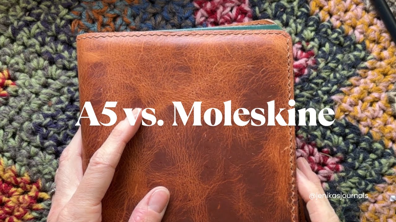A5 and Moleskine size comparison 