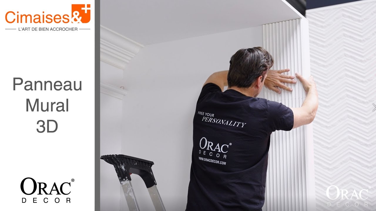 Installation de panneau mural 3D Orac Décor