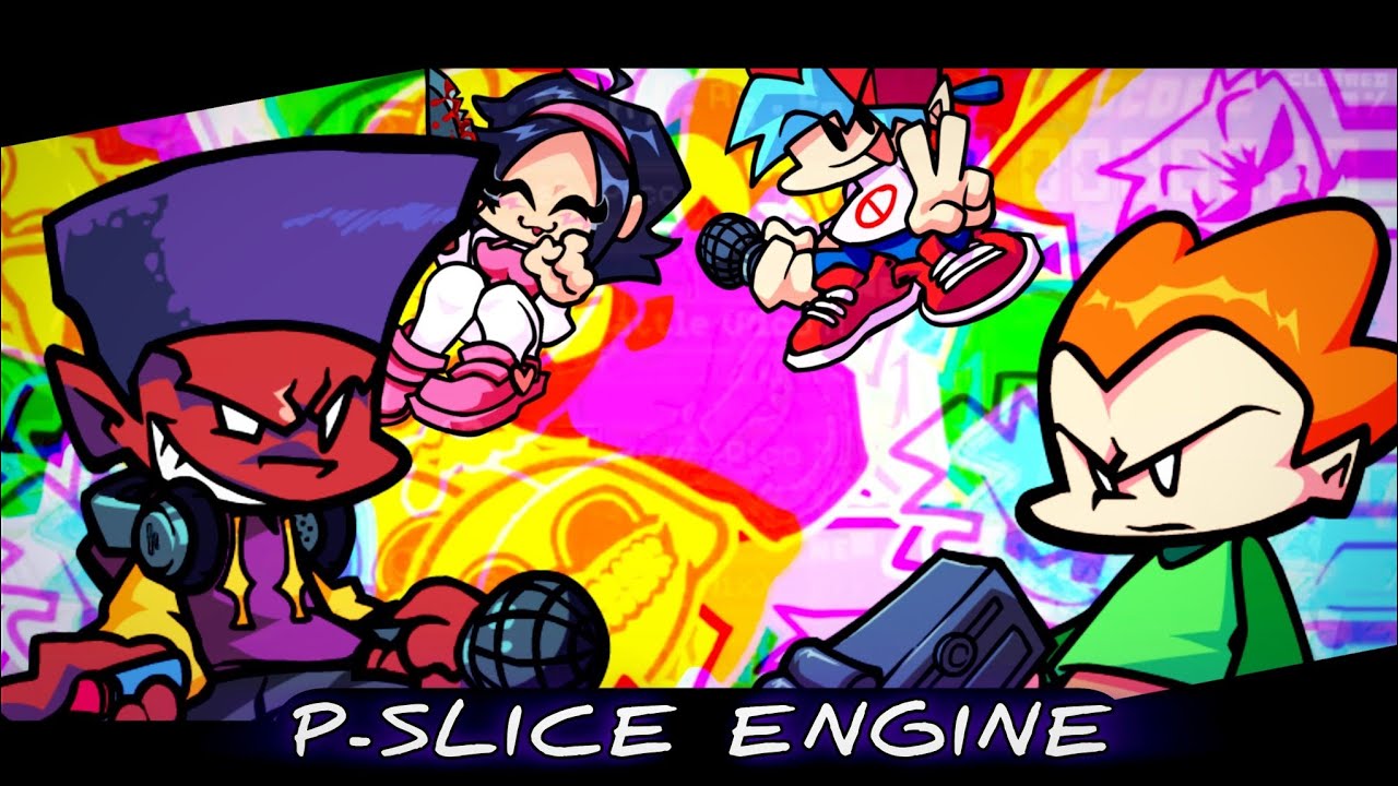 FNF - P-slice Engine - PsychEngine 1.0 Update - Android/Pc Apk/Zip - Gameplay/Download