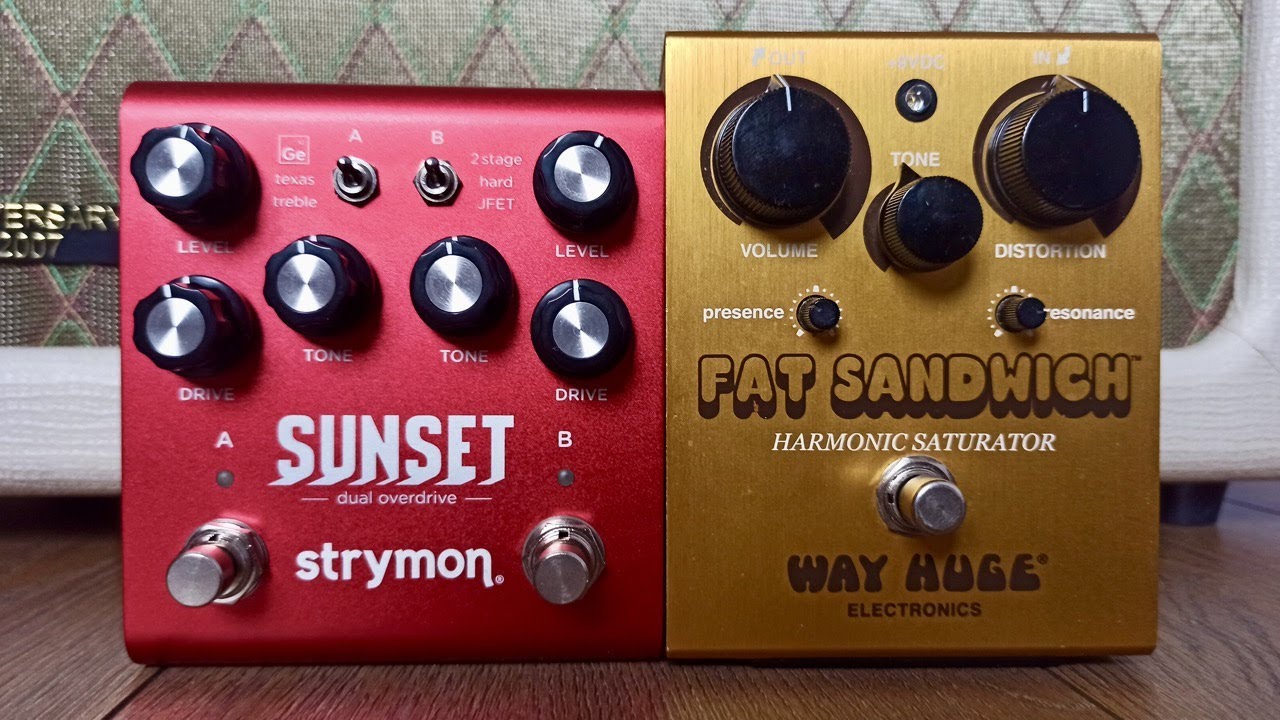 Strymon Sunset vs Way Huge Fat Sandwich (фрагмент стрима)