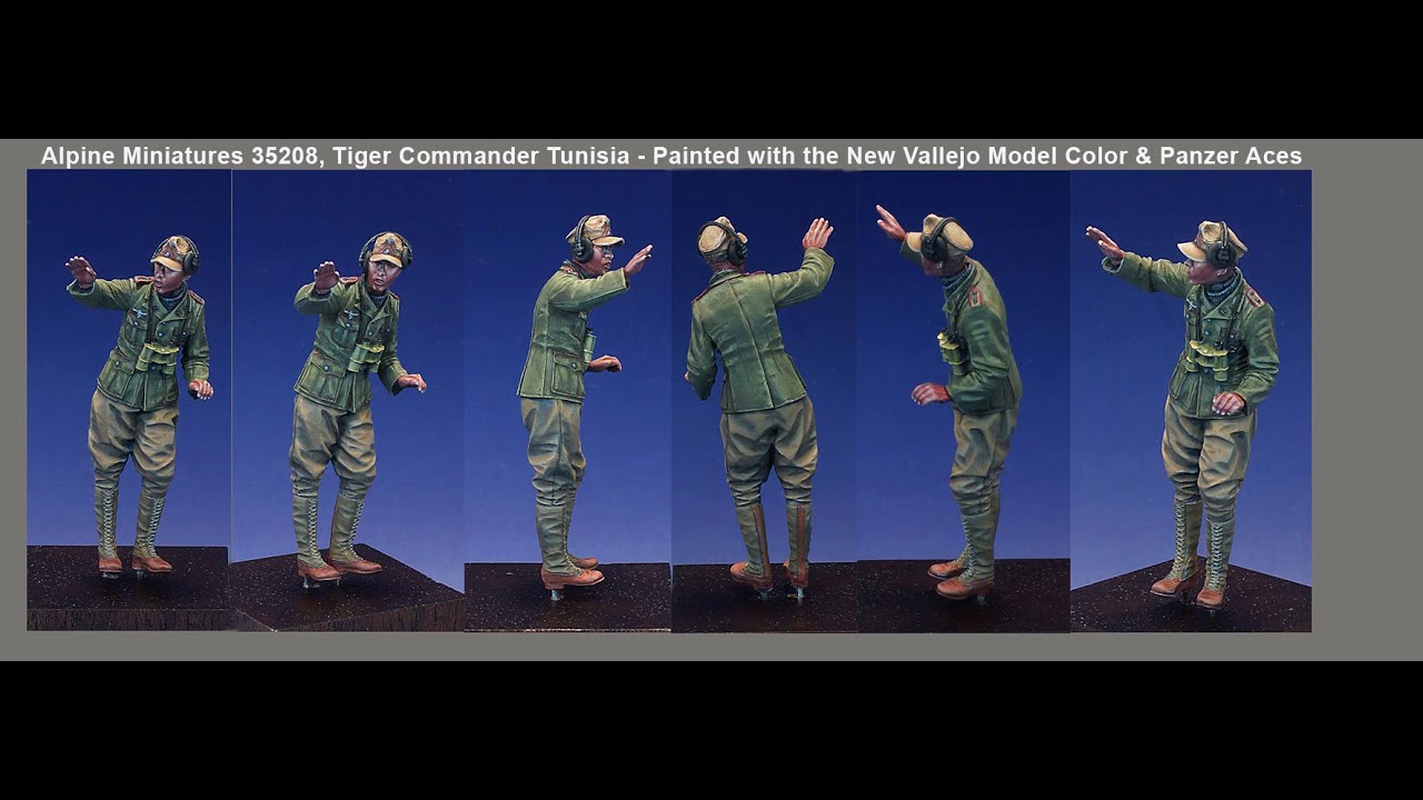ALPINE MINIATURES 35208 PAINTED WITH NEW VALLEJO MODEL COLOR & PANZER ACES