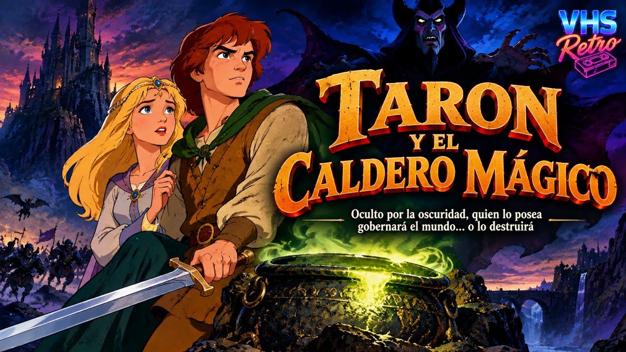 TARÓN Y EL CALDERO MÁGICO (1985) | MAGIA OSCURA EN LA ANIMACIÓN