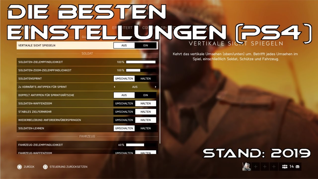 Battlefield 5 Die besten Einstellungen für PS4 (Stand 2019)