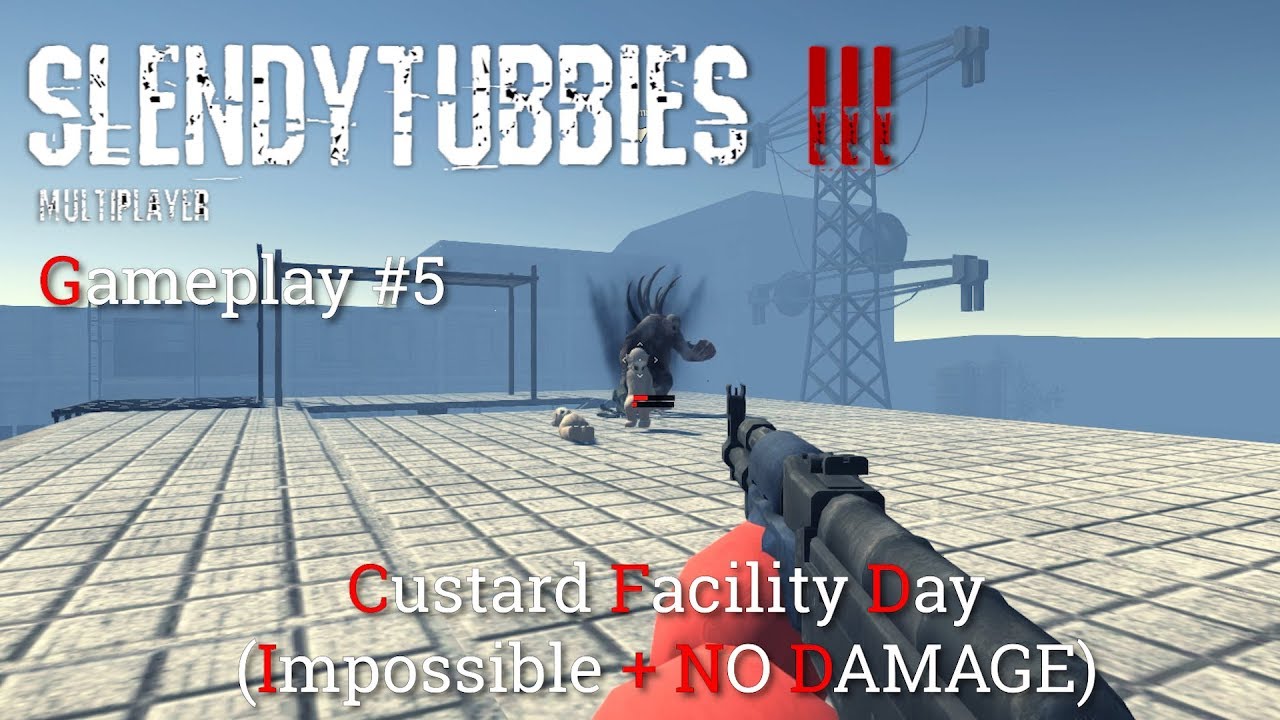 Slendytubbies III (Multiplayer) #5 - Custard Facility Day Survival (Impossible + NO DAMAGE)