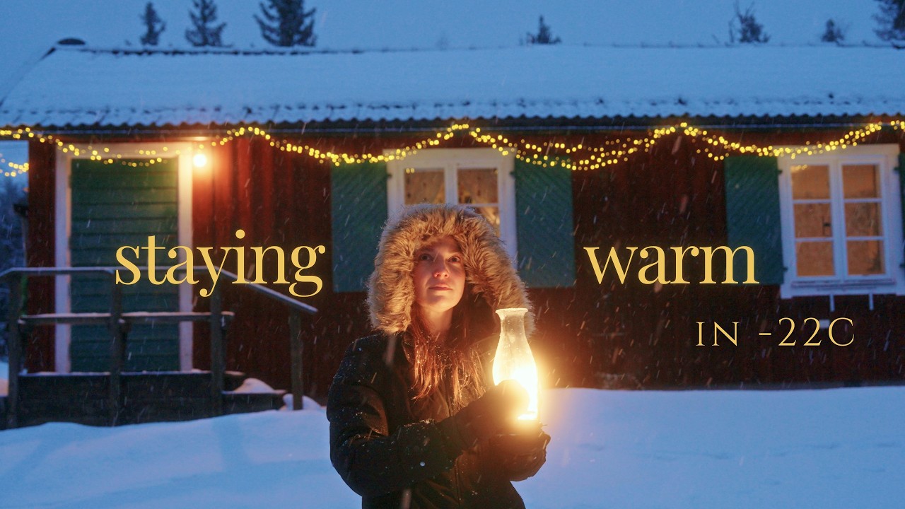 Staying Warm in -22C in an Old Forest Cottage #66