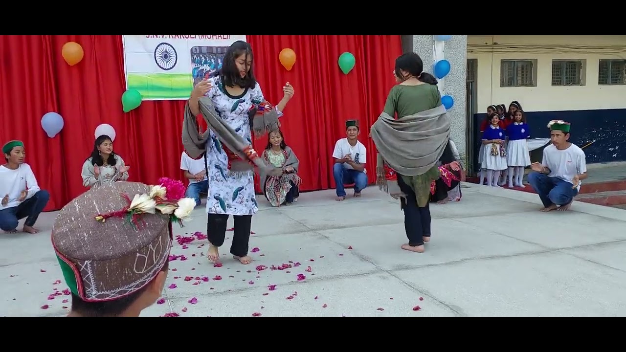 Nati Dance Perform by JNV Mohali Students on Alumni Meet 2022