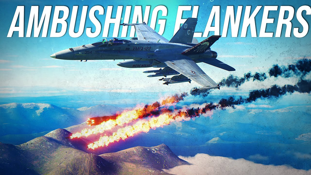 Вот как я охочусь на фланкеров в горах | F-18 Hornet | Цифровой боевой симулятор | DCS |