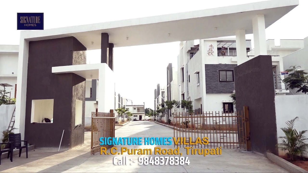 NEW TRENDS//SINGATURE HOMES  VILLAS TIRUPATI