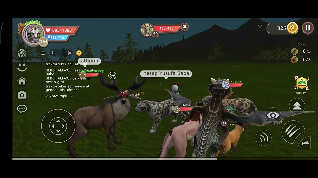 Wildcraft kurt oyununda eğlence