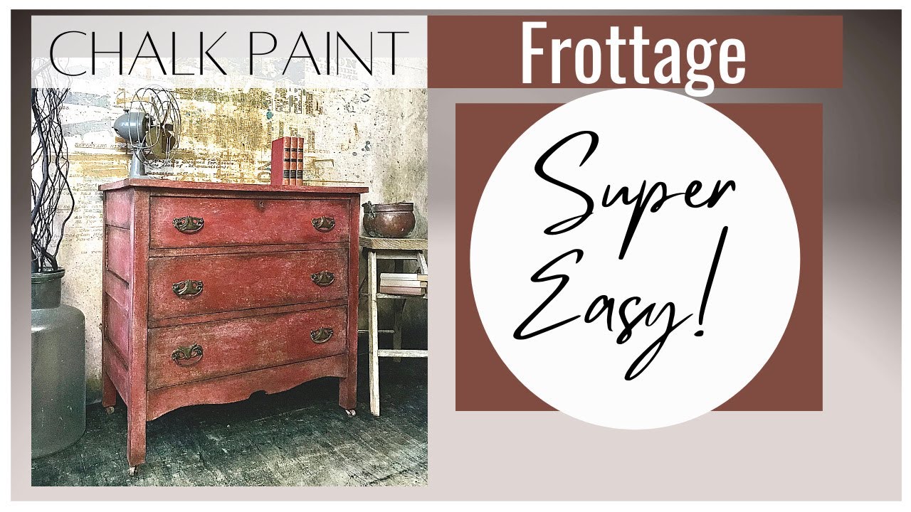 Как рисовать мелом с помощью техники Frottage с помощью учебника Annie Sloan's Red.