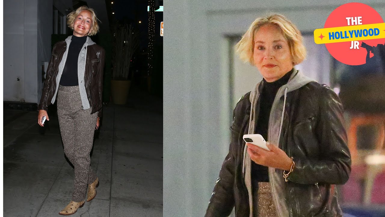 SHARON STONE IS ALL SMILES WHILE DINING AND SHOPPING IN THE 90210!!!