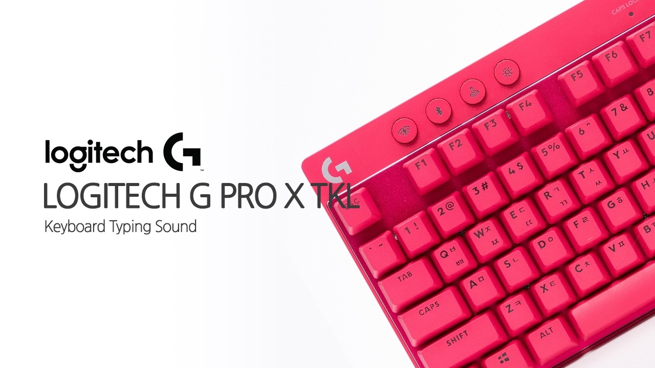 로지텍G PRO X TKL 무선 기계식 키보드 타건사운드