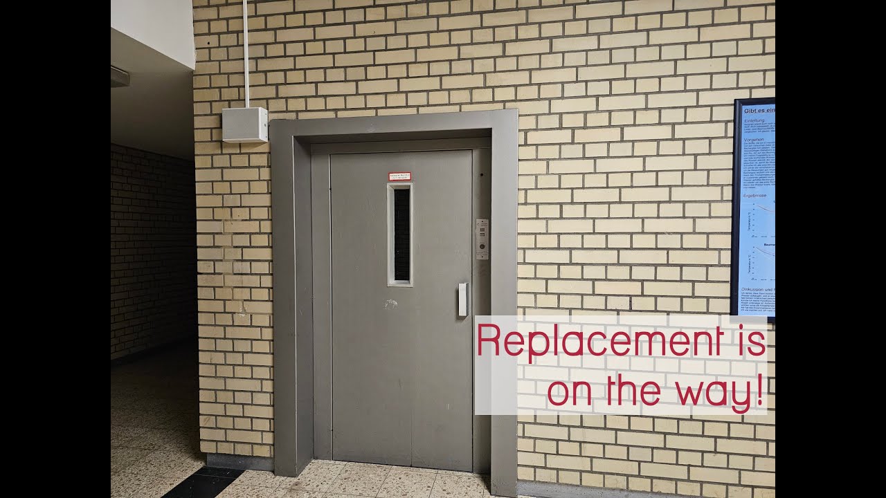 R.I.P! Original 1974 Schmidt elevator - Otto-Hahn-Schule Hamburg, Germany