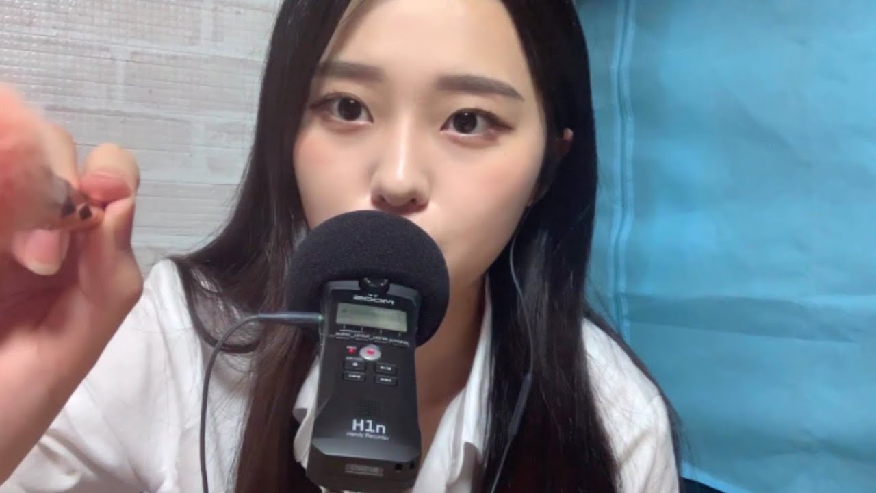 ASMR 마이크 테스트 영상 / Mic Test / 손소리,마이크 카메라 브러싱, 퍼프소리 , 입소리