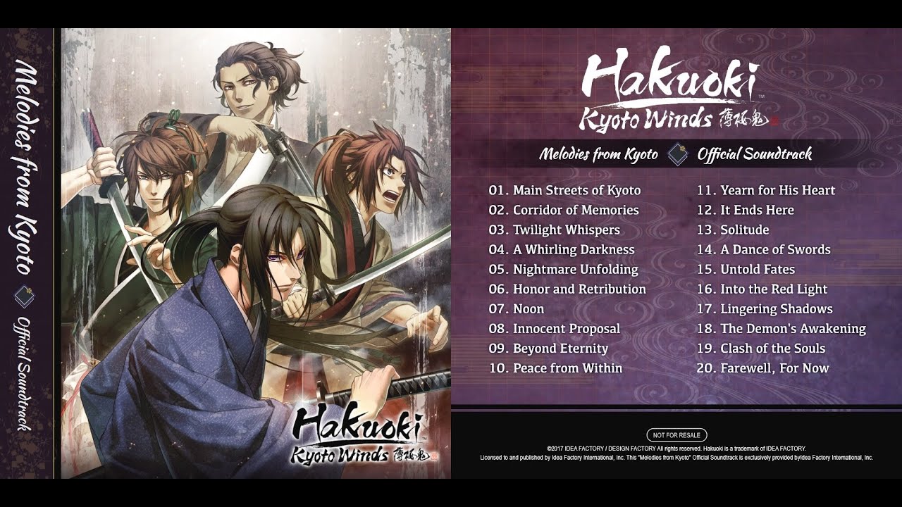 Hakuouki: Kyoto Winds OST (Steam Deluxe Pack DLC)