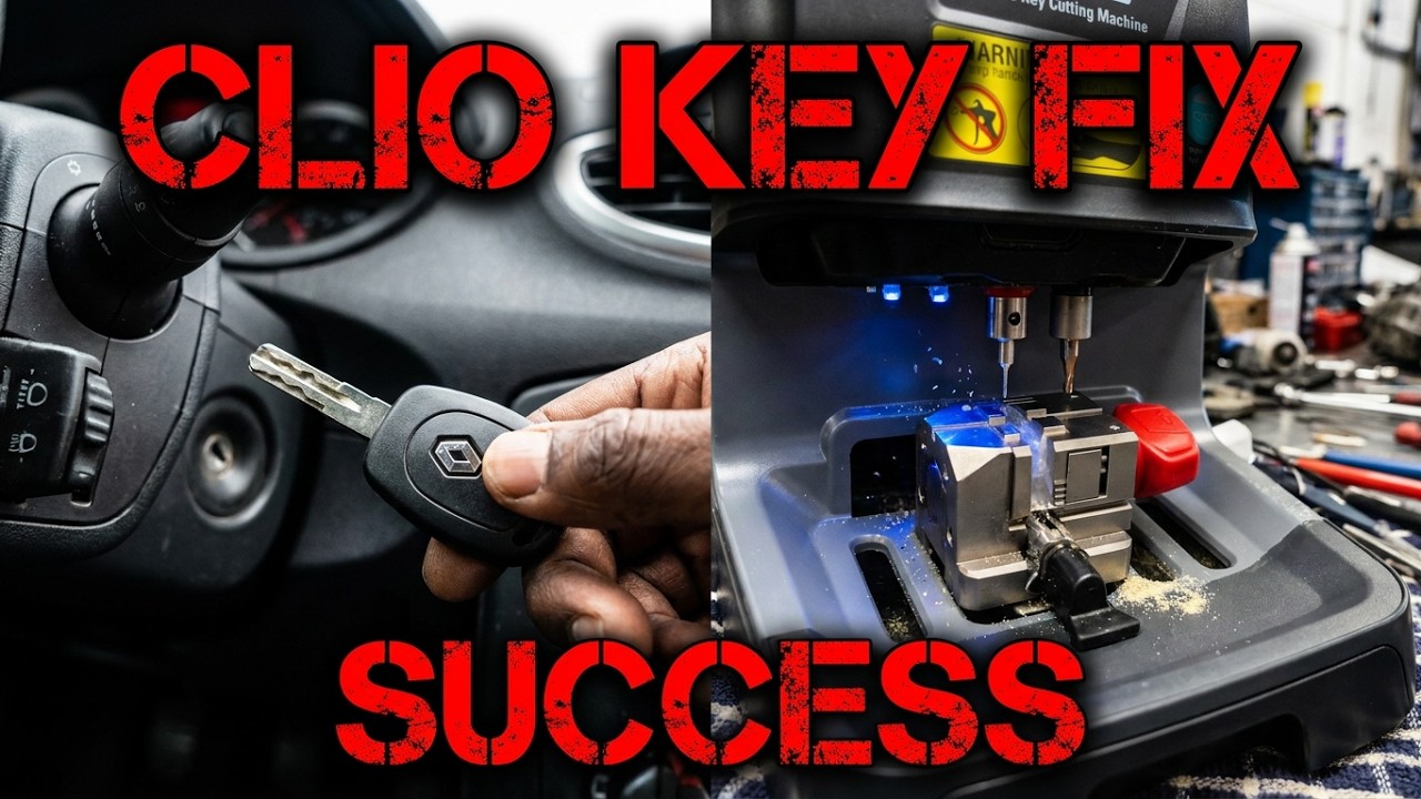 RENAULT CLIO KEY PROGRAMMING- DECODING & CUTTING KEY