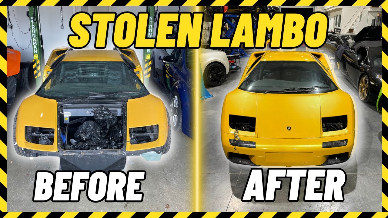 MASSIVE STOLEN DIABLO UPDATE - 1ST START UP FIRING ON ALL 12 CYLINDERS!! LAMBORGHINI REBUILD!!