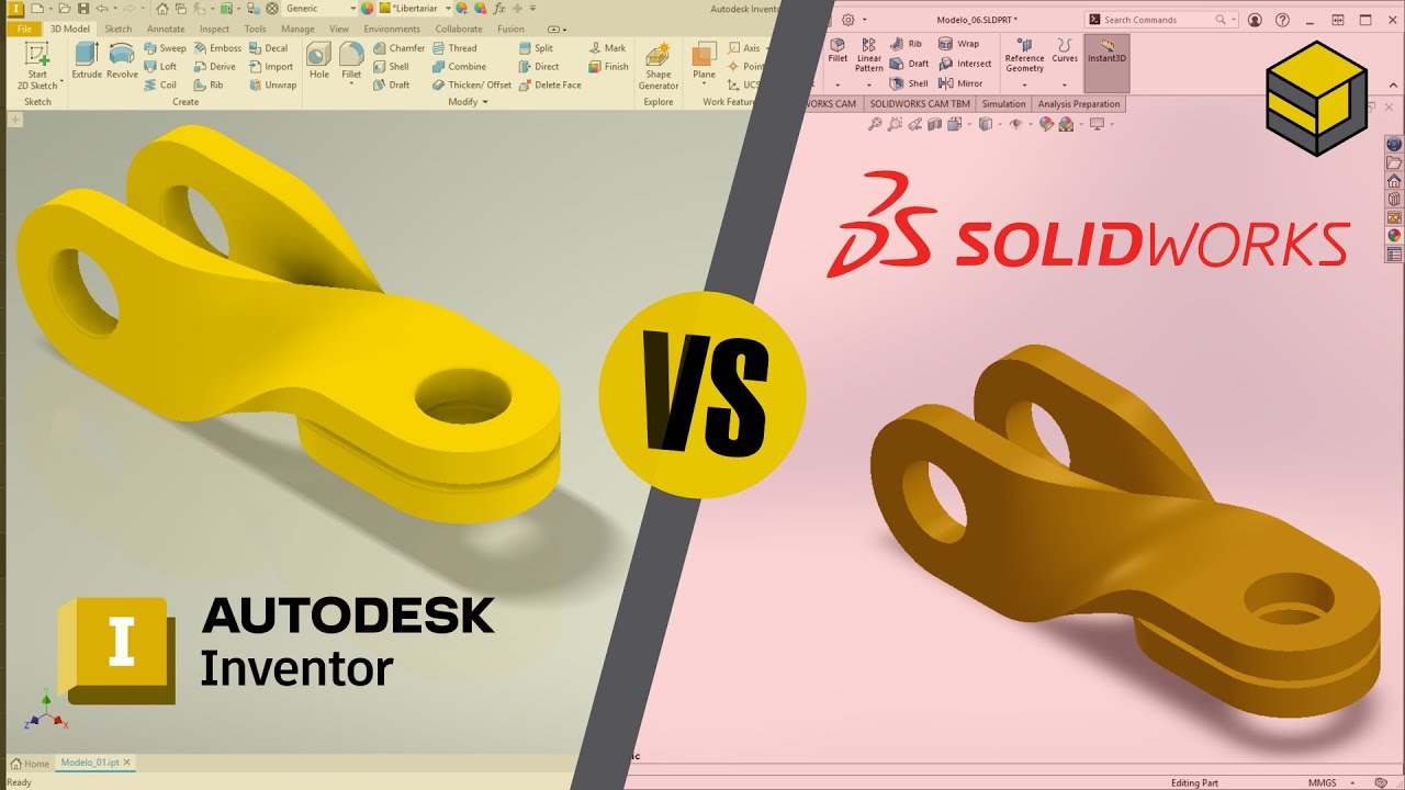 Autodesk Inventor vs Dassault Systems SolidWorks