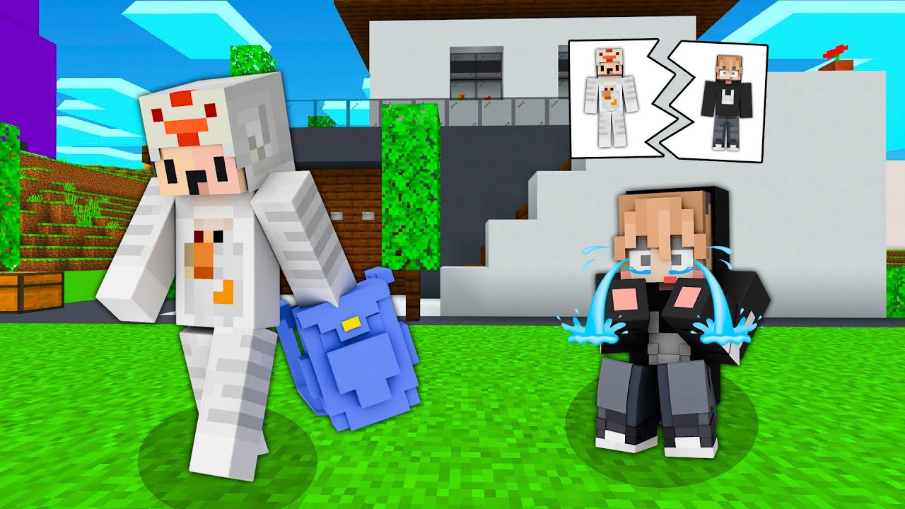 SEDIH!! BOCIL PERGI MENINGGALKAN DESA SELAMA LAMANYA DI MINECRAFT!!