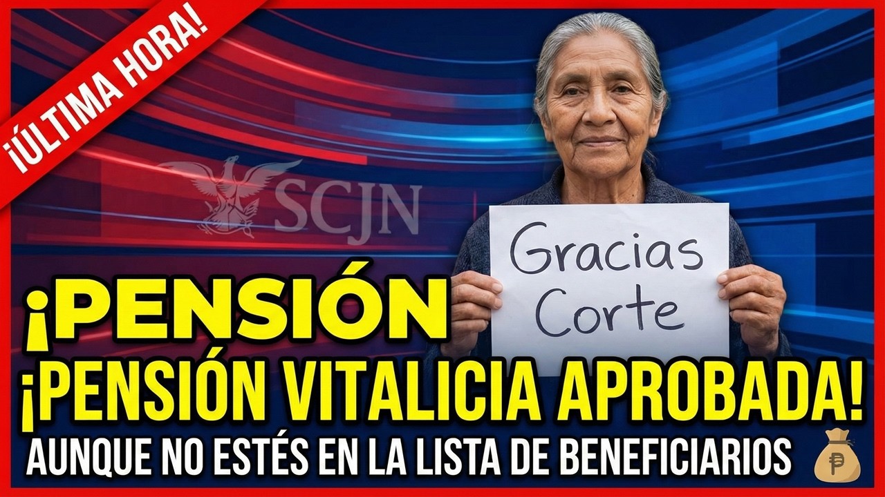 &iexcl;FALLO HIST&Oacute;RICO! Suprema Corte cambia las Pensiones en M&eacute;xico: Pago de por vida sin registro previo
