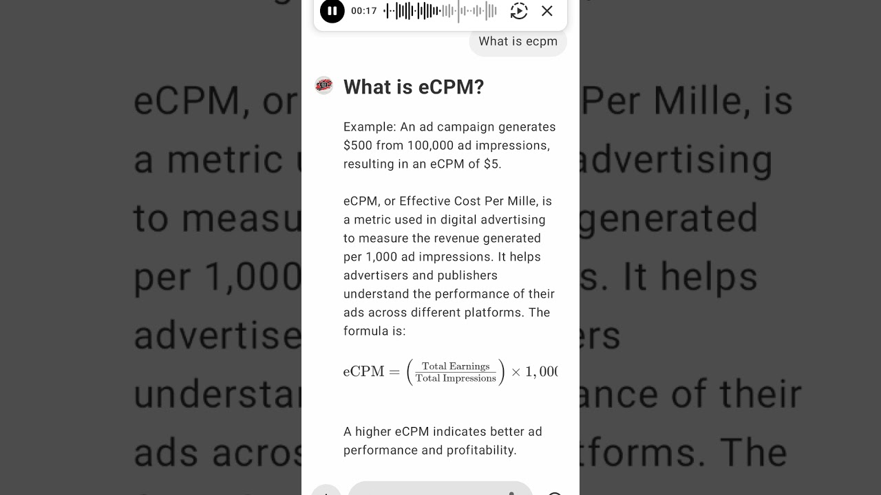 What is eCPM?