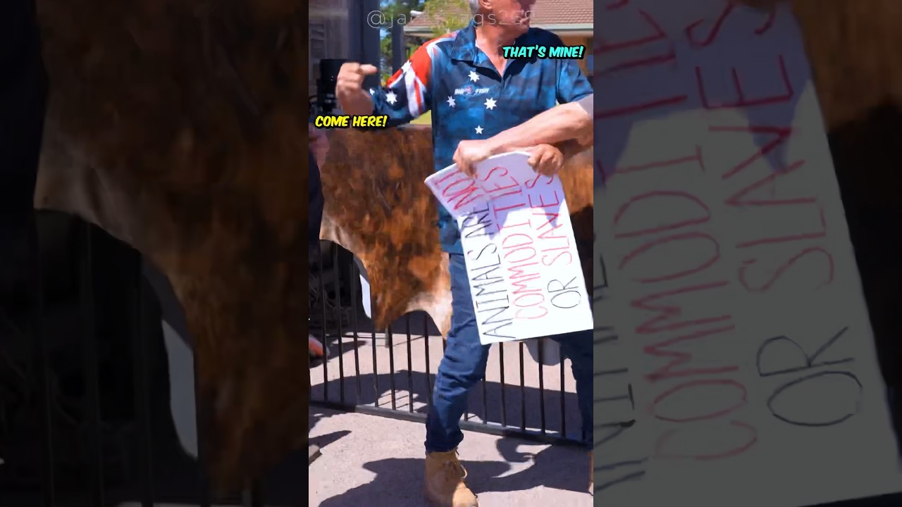 Angry farmers FIGHT BACK vegans!
