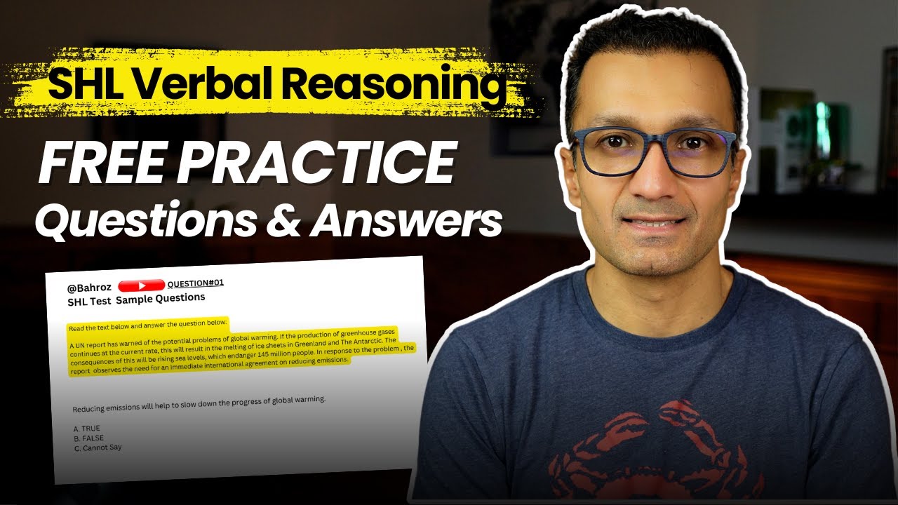Ace SHL Verbal Reasoning Test | Tips & Hacks | Sample Questions