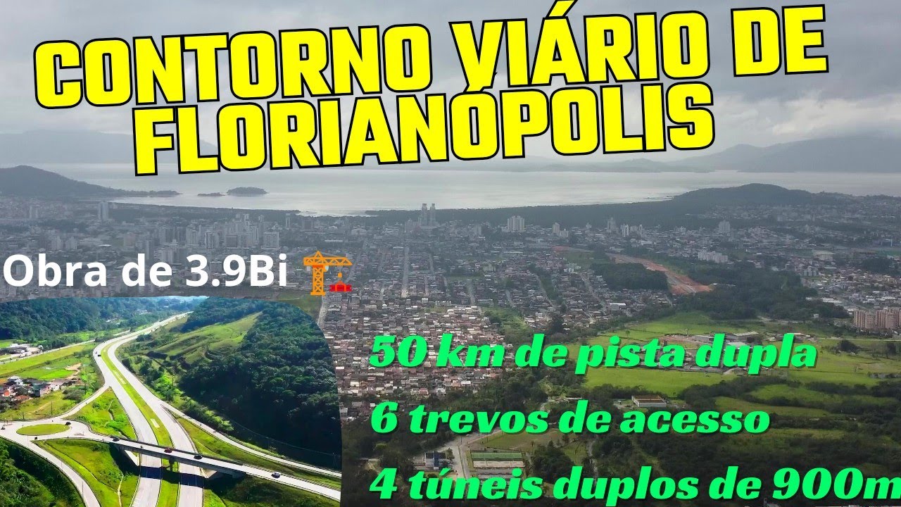 CONTORNO VIÁRIO DE FLORIANÓPOLIS MEGA OBRA COMPLETA 1 ANO