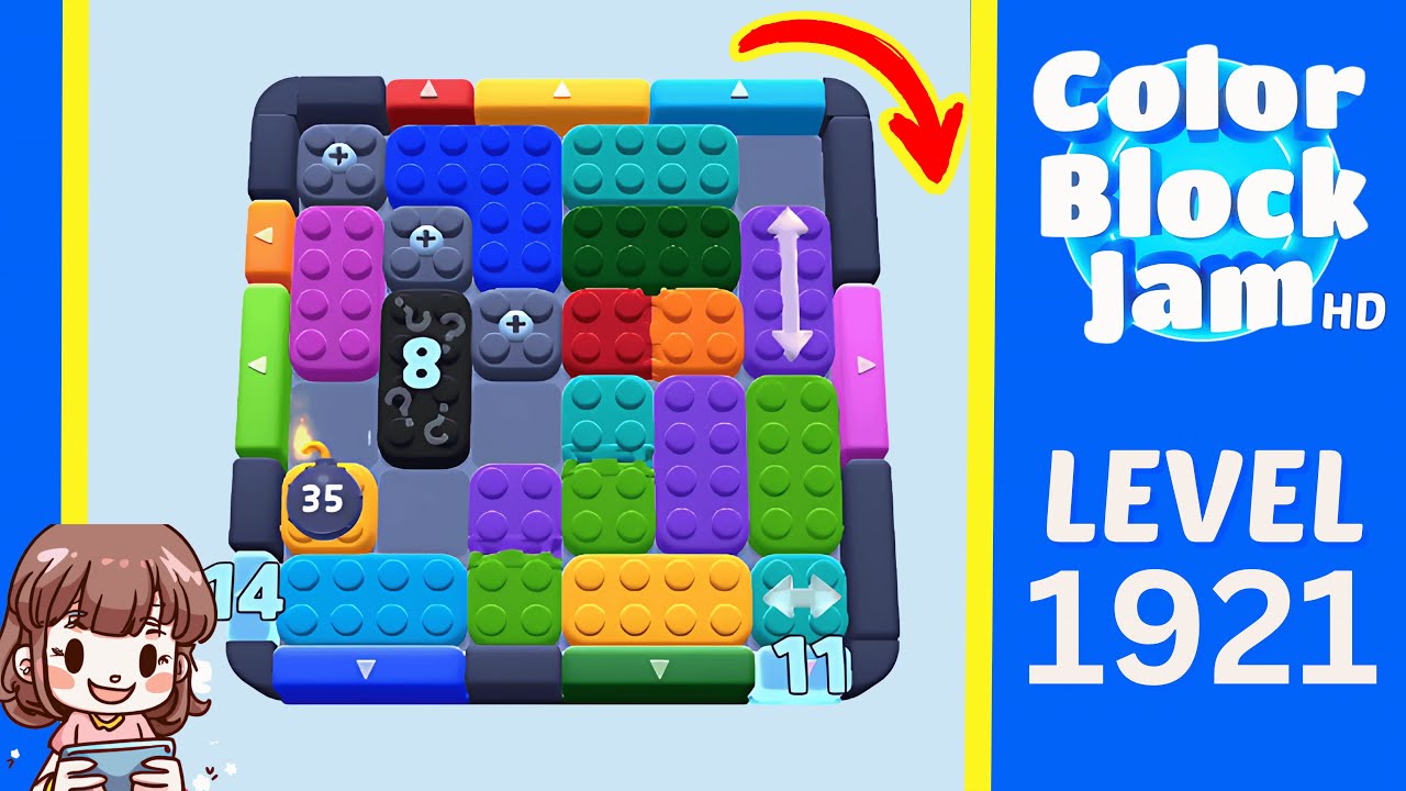 Color Block Jam Level 1019 (1921) Solution Walkthrough