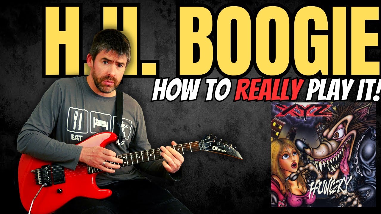 How to REALLY play H.H. Boogie by XYZ - Riff Guitar Lesson (w/TAB) - #MasterThatRiff! #141