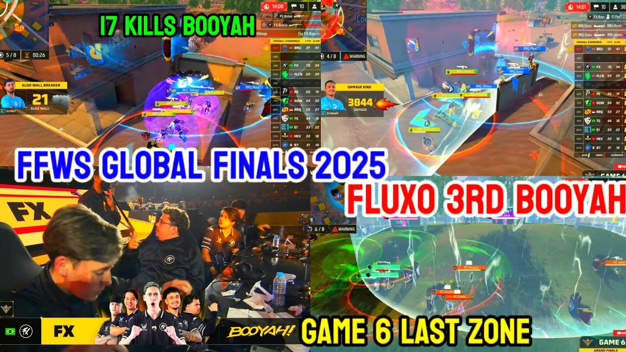 Fluxo 17 Kills 😱 Booyah FFWS Global Finals 🥶| Game 6 | 🔥