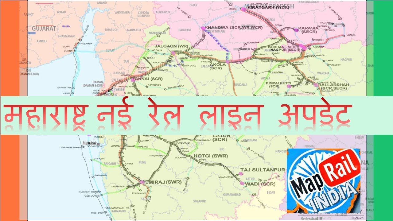 Maharashtra New Rail Lines Central Railway Projects Mumbai Pune Bhusawal Solapur Nagpur Akola Wardha