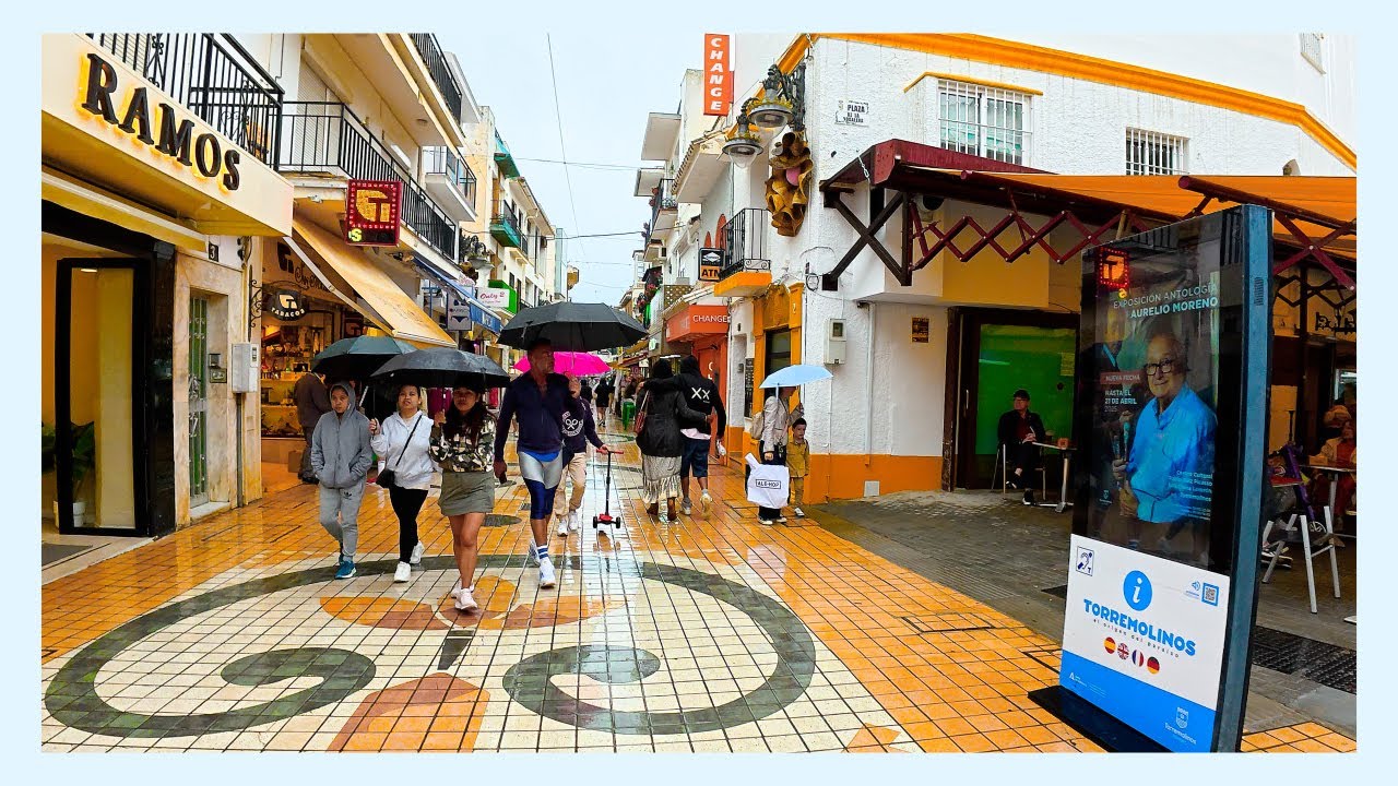 Walking in the Rain in Torremolinos (Spain) | April 2025