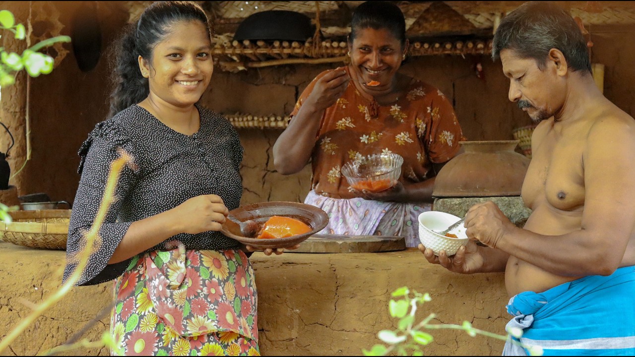 WATERMELON PUDDING & COOL DRINK RECIPE🍉(Village Home) #village #watermelon #recipe #srilankanfood