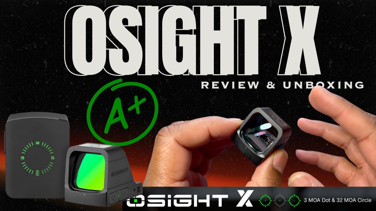 Обзор прицела Osight X 3 MOA Green Dot | Перезаряжаемый пистолетный оптический прицел с нескольки...