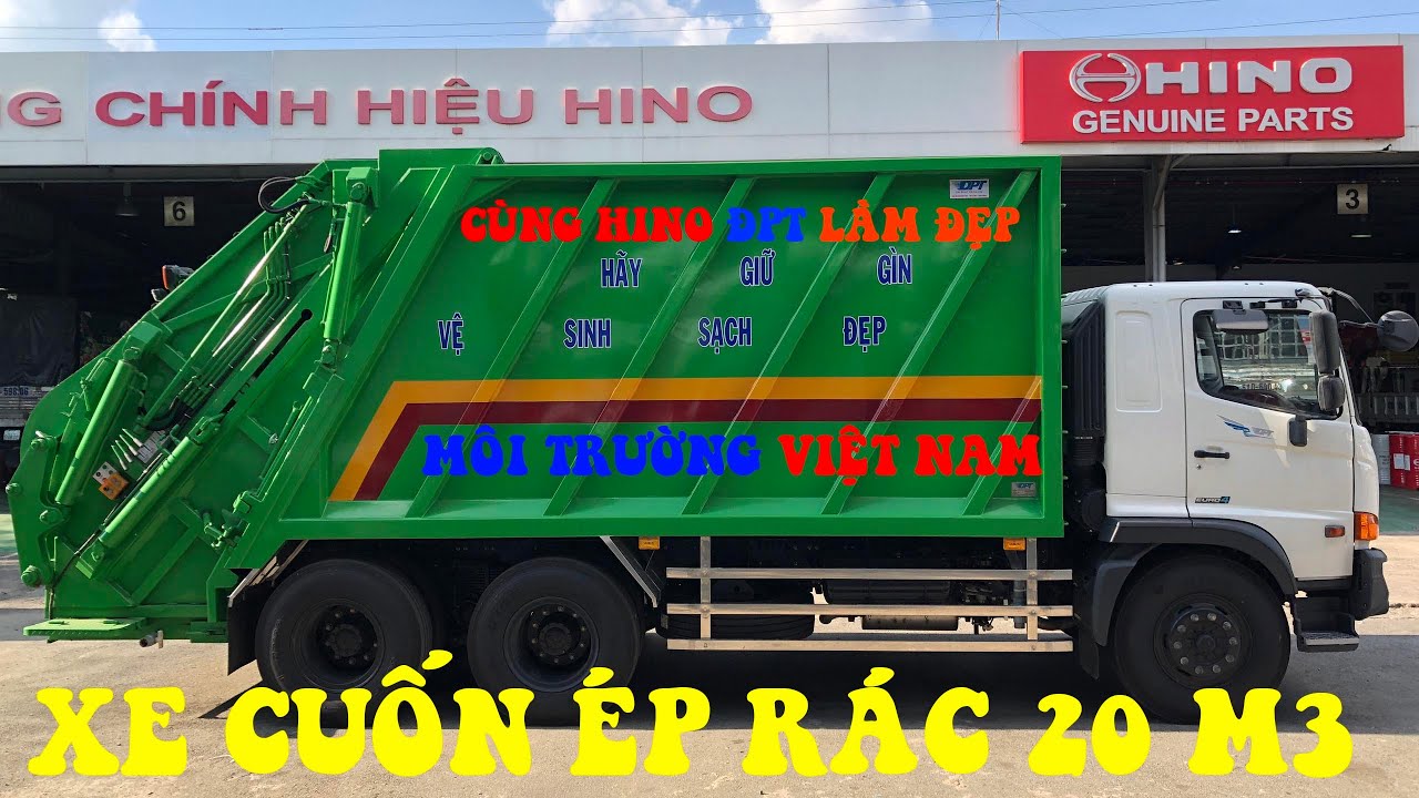 [ Vận Hành ] Báo Giá Xe Cuốn Ép Rác | Giá Xe Hino Ép Rác Hino 20 Khối | 6 Khối | 9 Khối | 14 Khối.