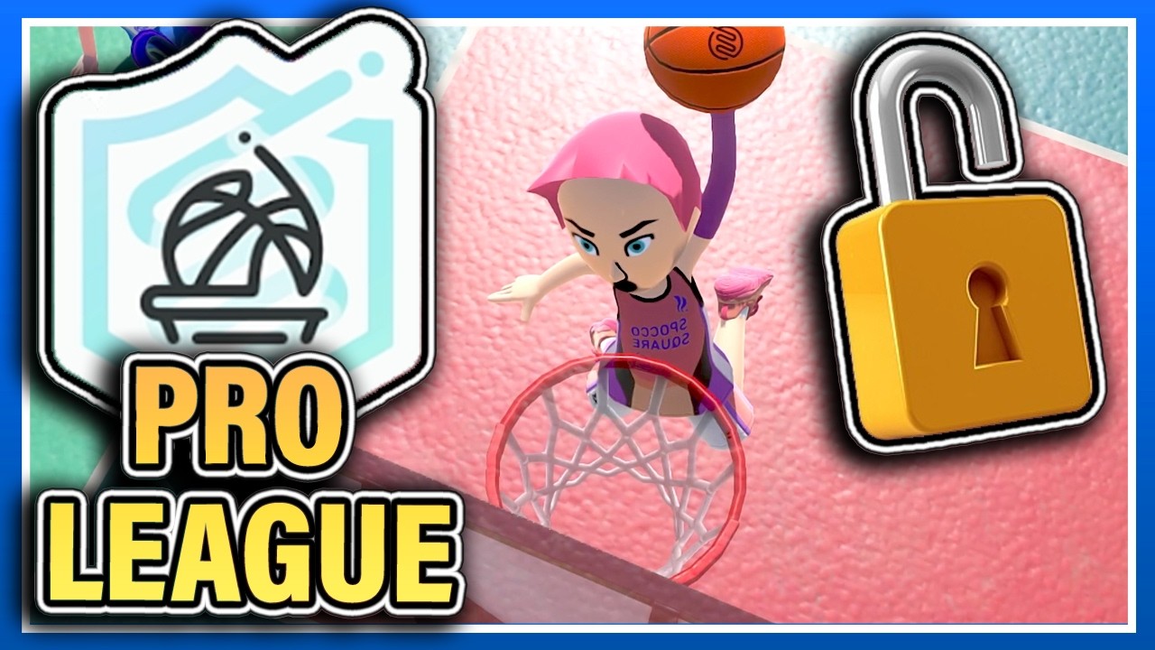 Unlock Basketball Pro League! Quick Tips, Dunking, Dribbling Nintendo Switch Sports Gameplay