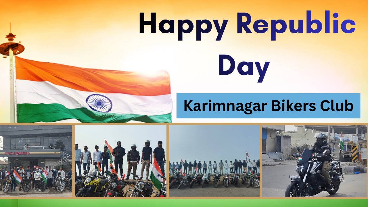 Republic Day Ride | Karimnagar Bikers club | Royal Enfield | Telugu Vlogs