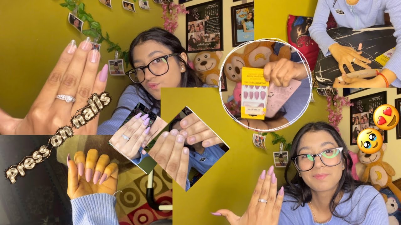 Long lasting press on nailss in just 10-15 mins💅🫶🏽
