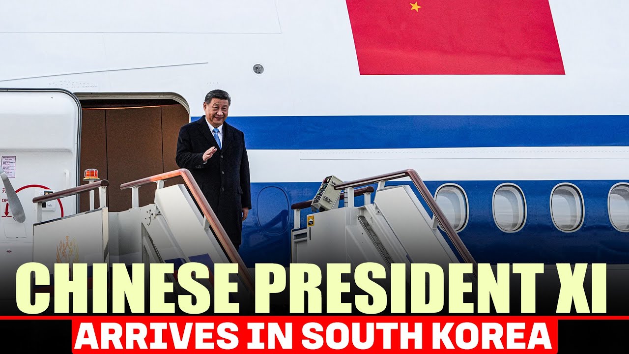 Chinese President Xi Jinping arrives in South Korea | Meeting with U.S. President Trump |Busan