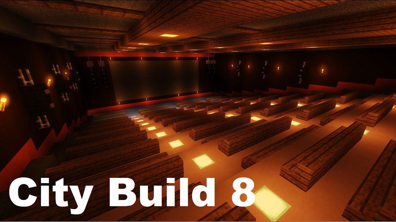 City Build #8 - Cinema (Minecraft Timelapse)