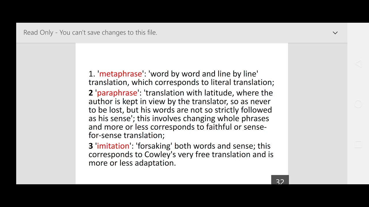 John Dryden:Early attempts at systematic translation Theory(Translation studies)