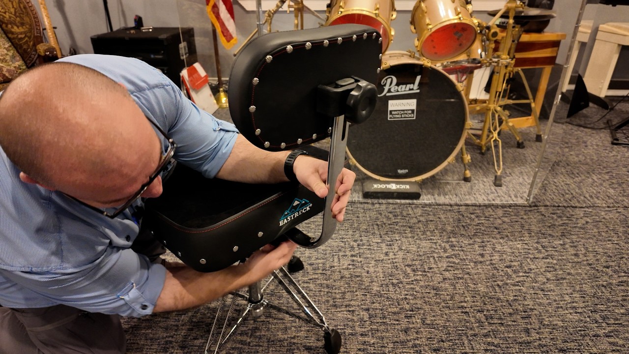 We just got the EASTROCK Drum Throne with Backrest