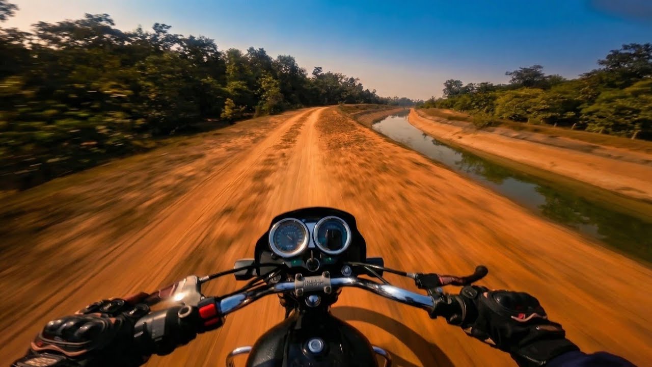 Hero Splendor POV Ride | Offroad Dam Canal Trail | Ride#60 | ASMR | DJI Action 3