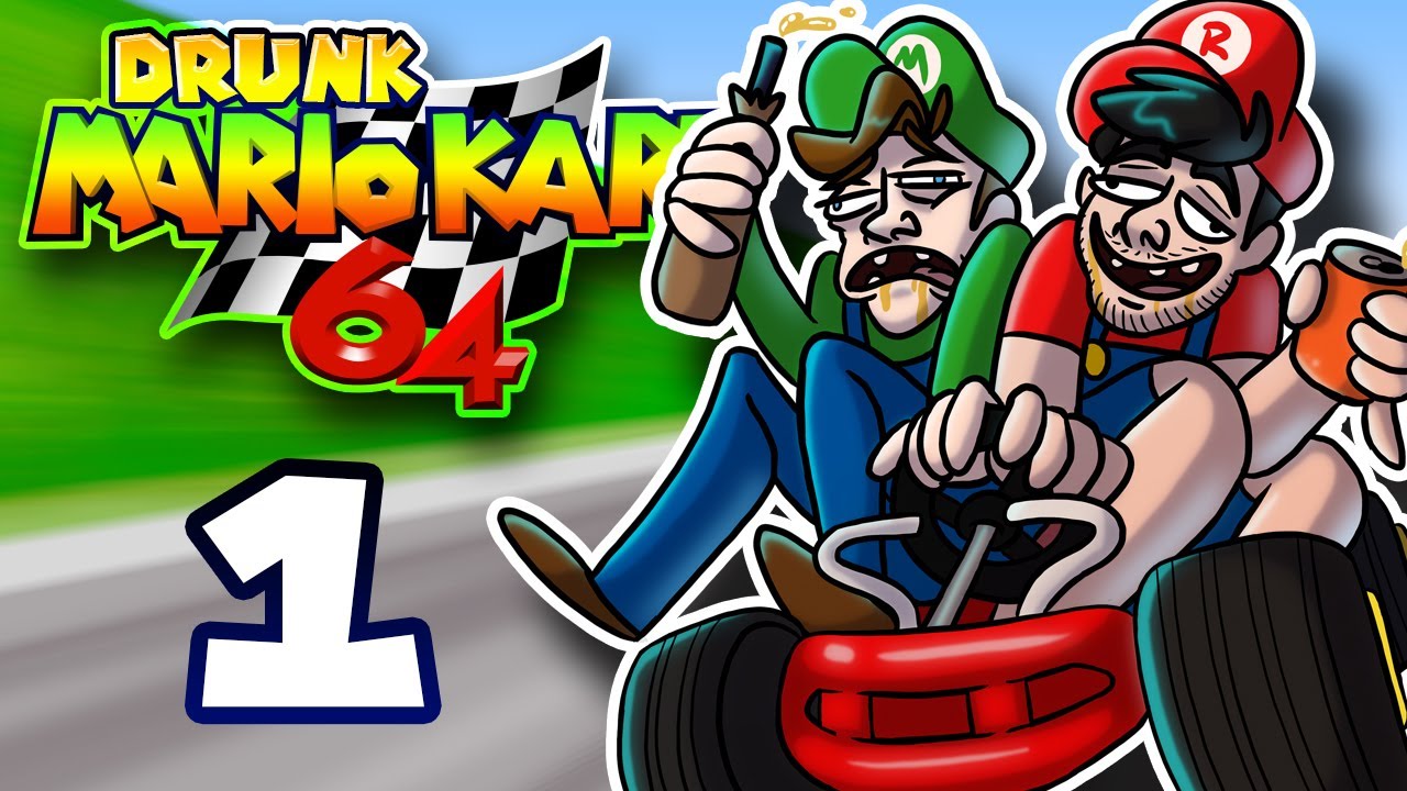 DRUNK SuperMega Plays MARIO KART 64 - EP 1: Mushroom Cup